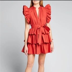 Ulla Johnson Honoria Tiered Mini Ruffle Dress